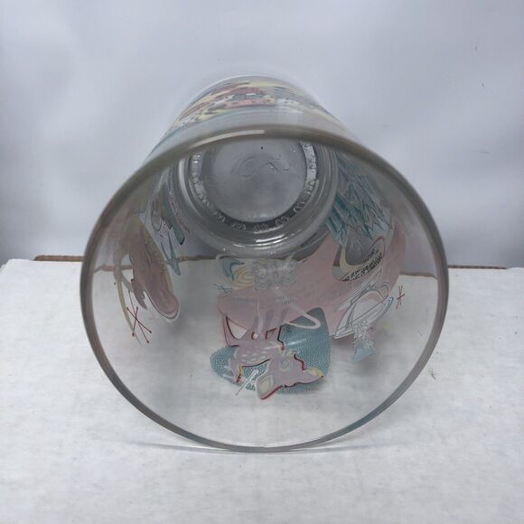 McDonald’s Walt Disney World 100 Years Glass Cup Pinocchio Bambi Magic Kingdom - Picture 6 of 6